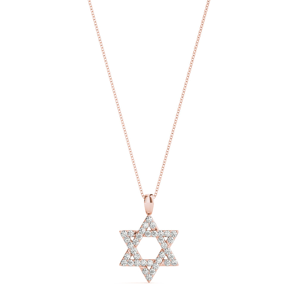 Rose Gold Multi-Diamond Fashion Pendant