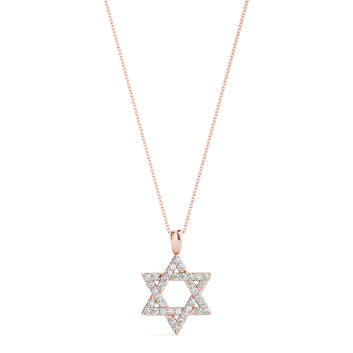 14K Rose Gold Diamond Fashion Pendant