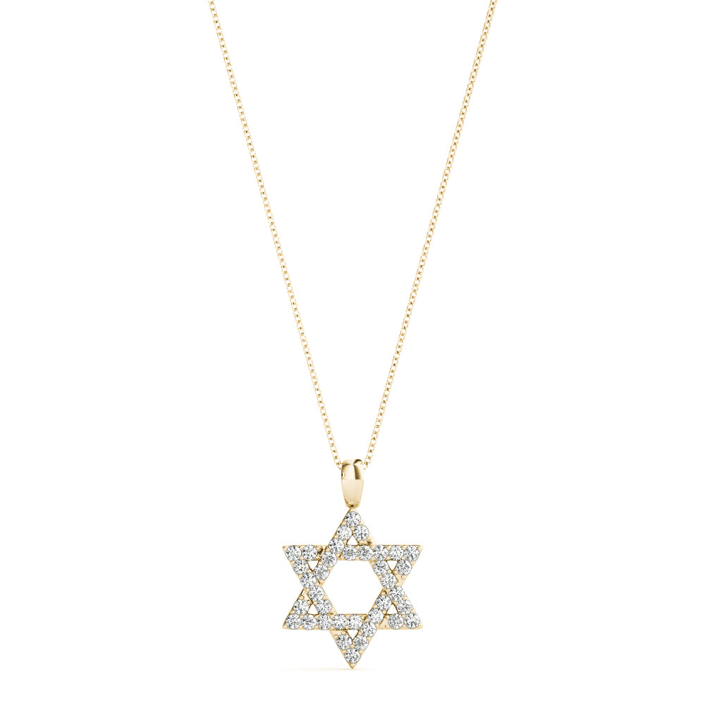 14K Yellow Gold Diamond Fashion Pendant