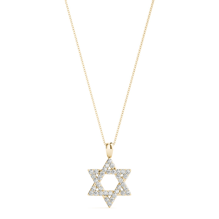 18K Yellow Gold Diamond Fashion Pendant