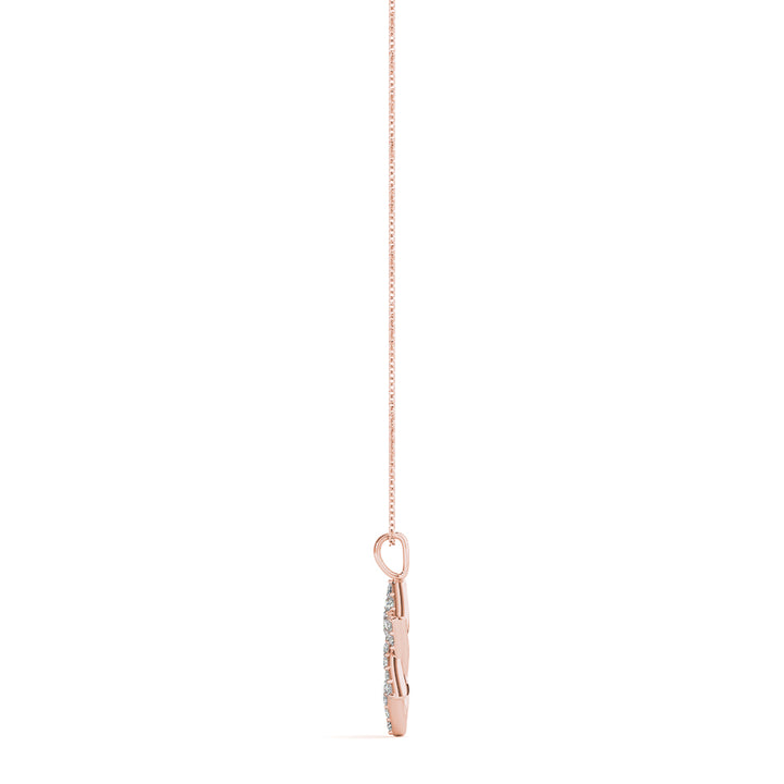 Rose Gold Multi-Diamond Fashion Pendant