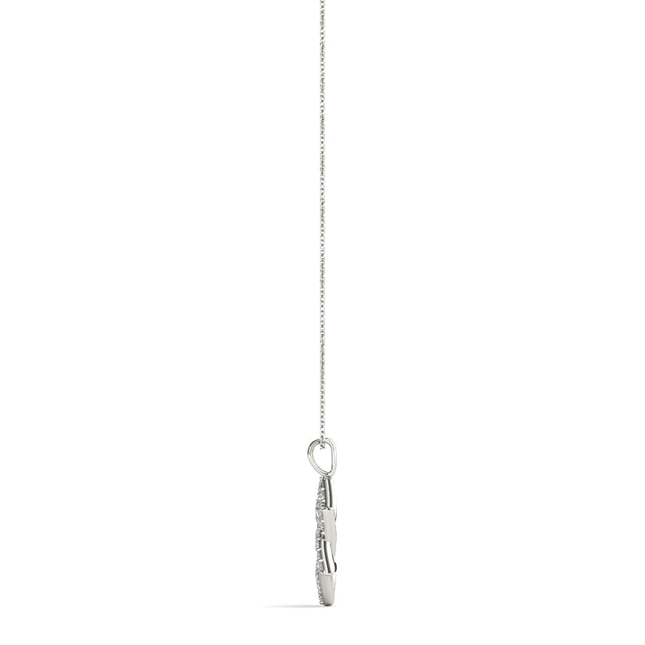 Platinum White Diamond Fashion Pendant
