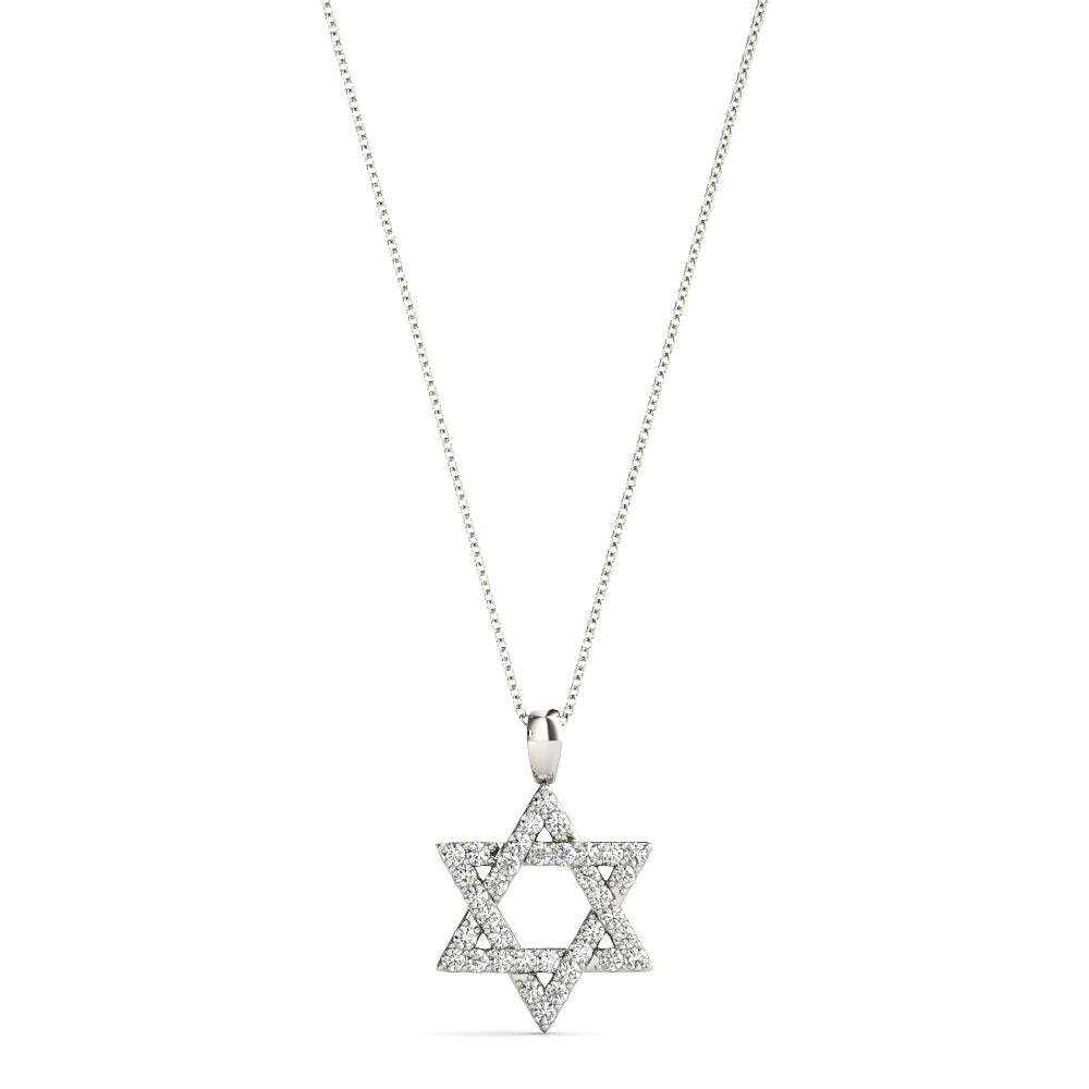 Platinum White Diamond Fashion Pendant