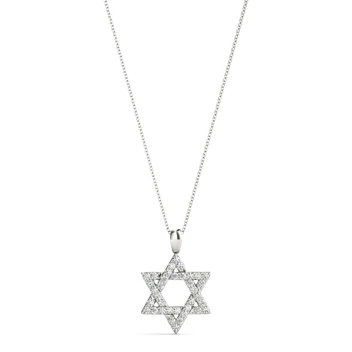 30-Diamond Round Pendant Necklace
