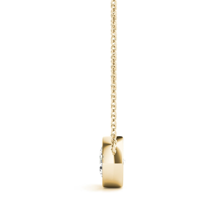 14K Yellow Gold 1 ct tw Solitaire Diamond Pendant