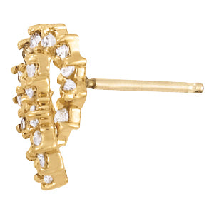 Platinum 1ctw Round Diamond Fashion Earrings