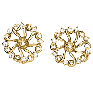 Multi-Diamond Round Stud Earrings