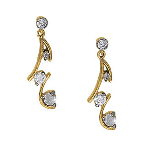 0.46 CT Round Diamond Stud Earrings