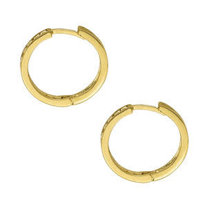 14K White Gold Diamond Fashion Hoop Earrings