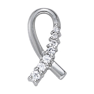 18K White Gold Round Diamond Fashion Earrings
