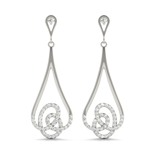 Multi-Diamond Round Stud Earrings