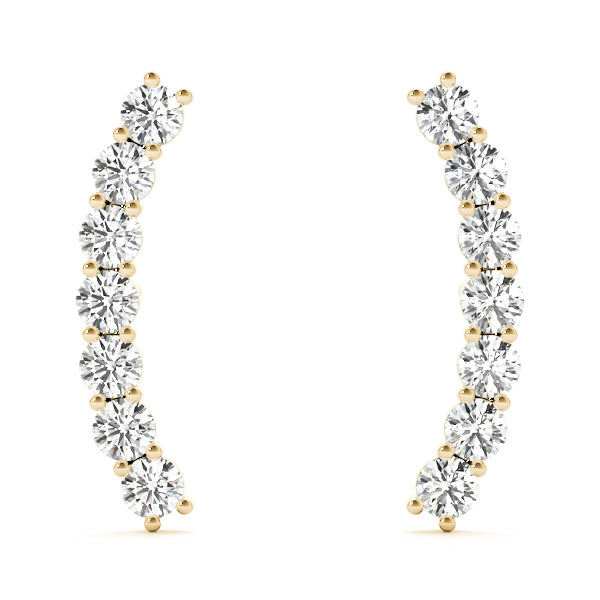 14K Yellow Gold 1/5 ct tw Fashion Diamond Earring
