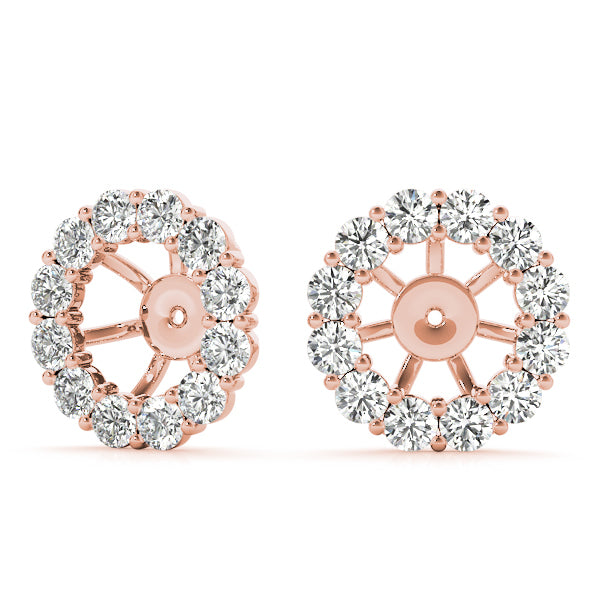 Rose Gold Diamond Fashion Earrings | 18K Luxury