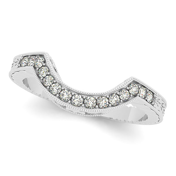 15-Stone Round Diamond Wedding Band