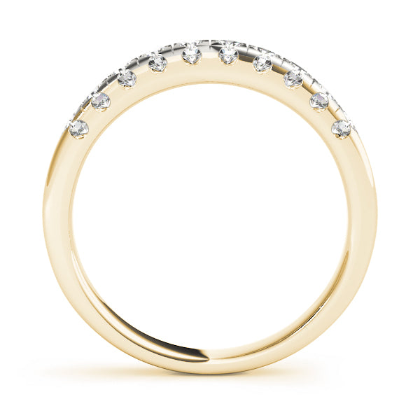 18K Yellow Gold 1/2 CT Diamond Wedding Band