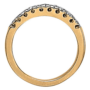 14K White Gold Round Diamond Wedding Ring