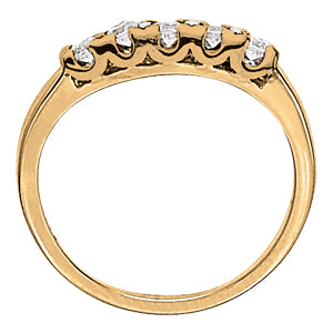 18K White Gold 1/2 ct Diamond Wedding Band