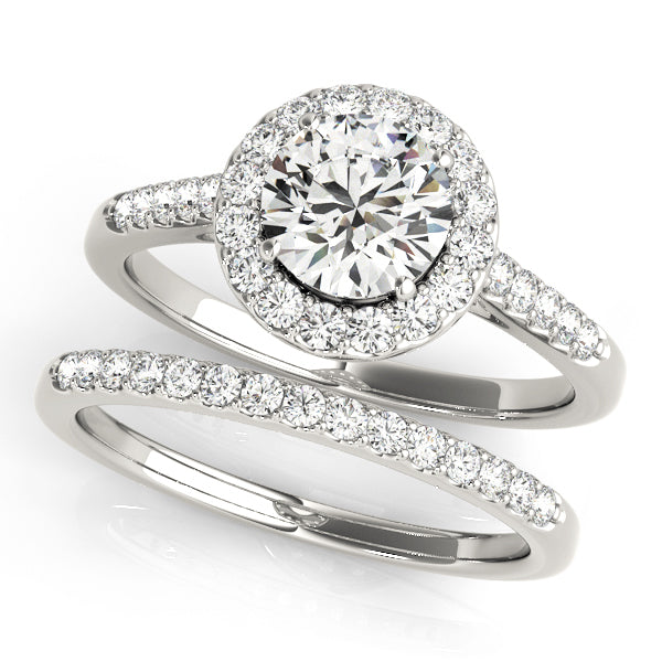 Halo Diamond Engagement Ring