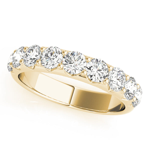 18K Yellow Gold 0.18 CT Diamond Wedding Band
