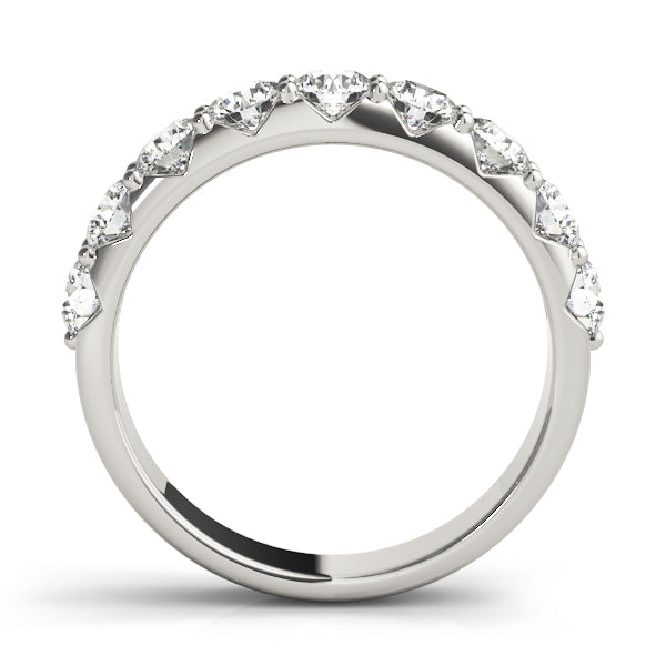 18K White Gold 0.18 CT Diamond Wedding Band