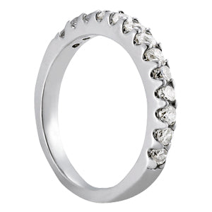 18K White Gold 0.18 CT Diamond Wedding Band