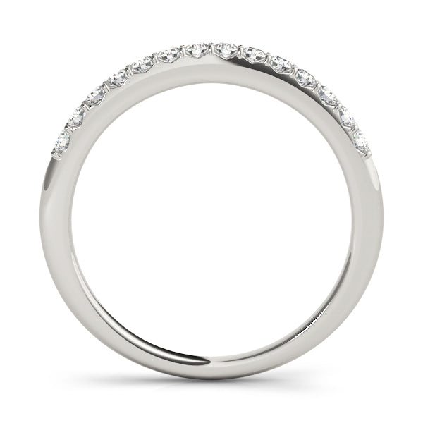 14K White Gold Diamond Wedding Ring