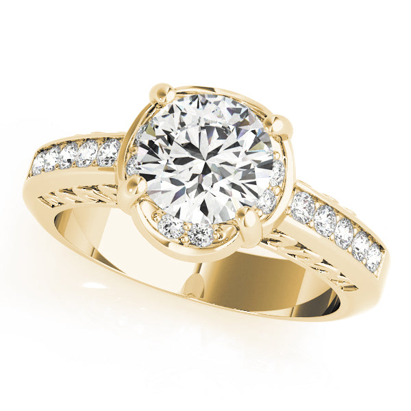 18K Yellow Gold 1.16 ctw Diamond Single Row Ring