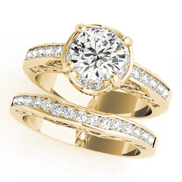 18K Yellow Gold 1.16 ctw Diamond Single Row Ring
