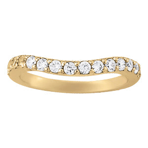 14K White Gold Round Diamond Wedding Ring