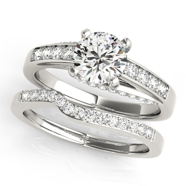 Platinum 1.33ctw Round Diamond Engagement Ring
