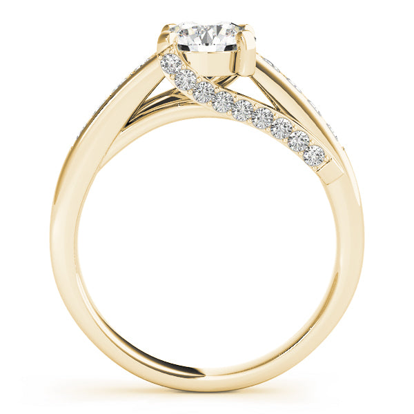 14K Yellow Gold Round Diamond Single Row Ring 1.33ctw