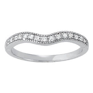18K White Gold Diamond Wedding Ring