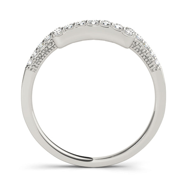 14K White Gold Diamond Wedding Ring