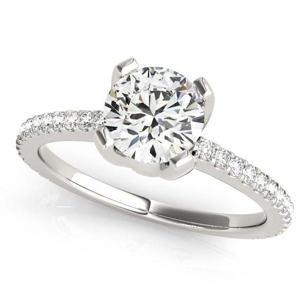 18K White Gold 1.25 ctw Diamond Engagement Ring