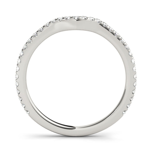 Multi-Diamond PavÃ© Wedding Ring