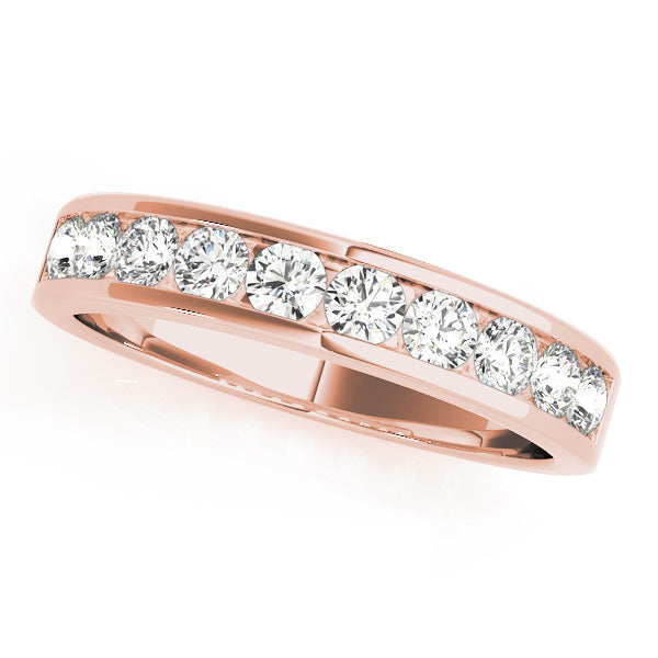 18K Rose Gold Diamond Wedding Ring