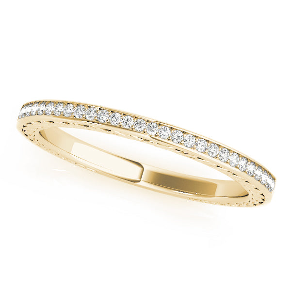 18K Yellow Gold Diamond Wedding Ring