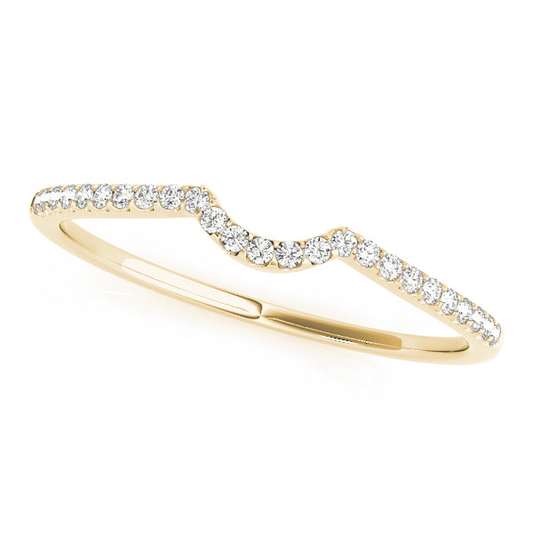 18K Yellow Gold Multi-Diamond Wedding Band