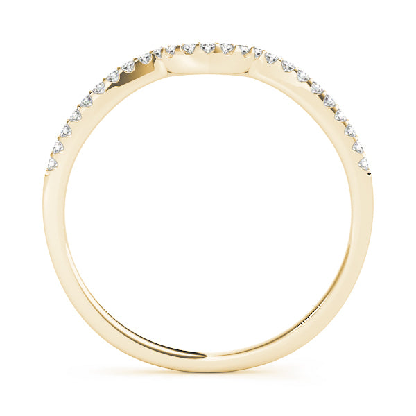 18K Yellow Gold Multi-Diamond Wedding Band