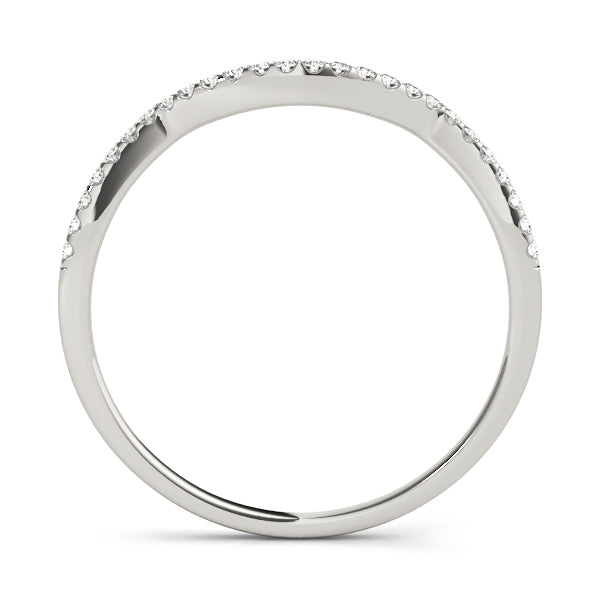 14K White Gold Diamond Wedding Ring
