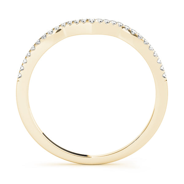 18K Yellow Gold Multi-Diamond Wedding Band