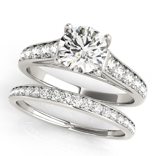 Platinum 1.33ctw Round Diamond Engagement Ring