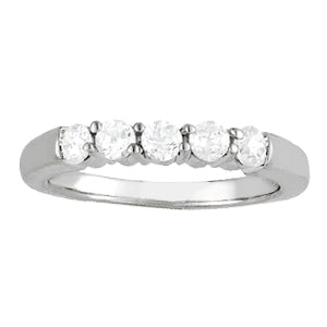 14K White Gold Diamond Wedding Ring