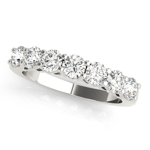 14K White Gold 1/4 ct Diamond Wedding Band