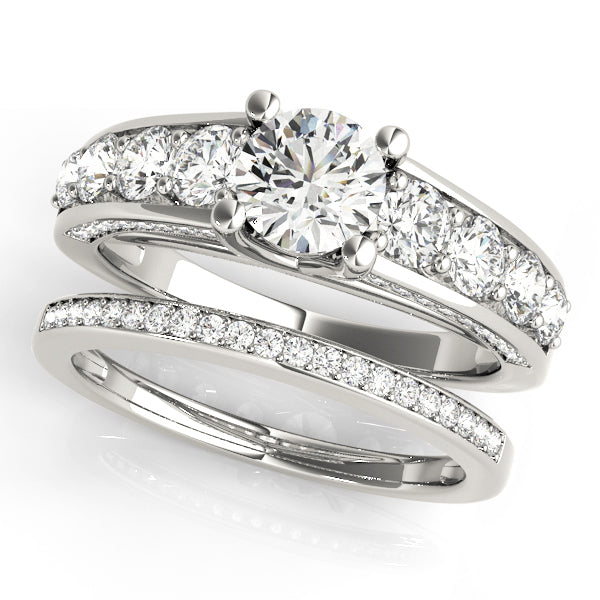 Platinum 2.3ctw Round Diamond Trellis Ring