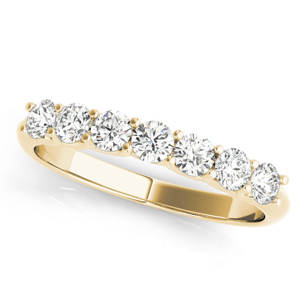 18K Yellow Gold Multi-Diamond Wedding Band