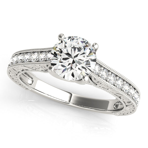 Platinum 1.25 ct Round Diamond Engagement Ring