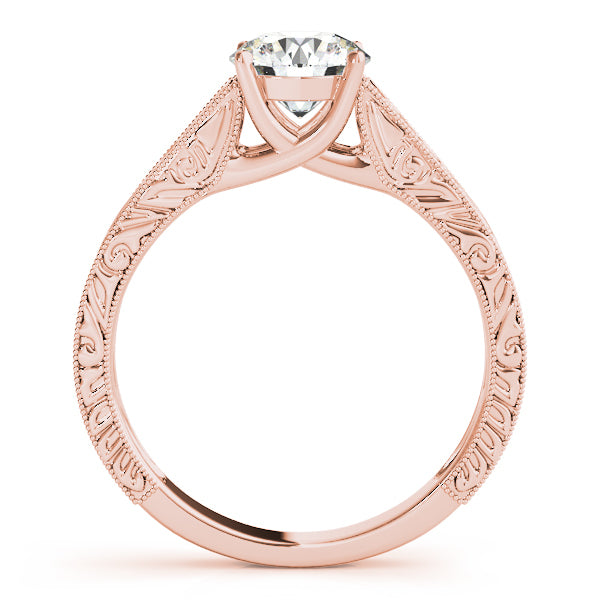 14K Rose Gold 1 CT Diamond Engagement Ring