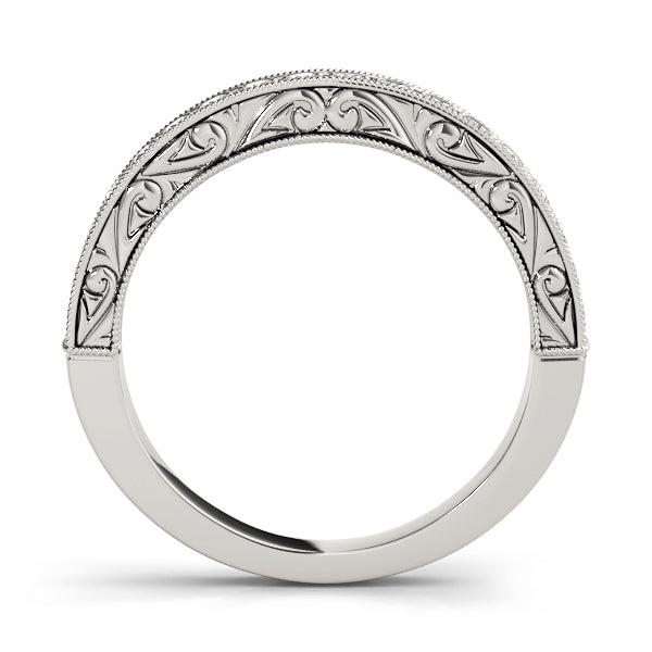 14K White Gold Diamond Wedding Ring