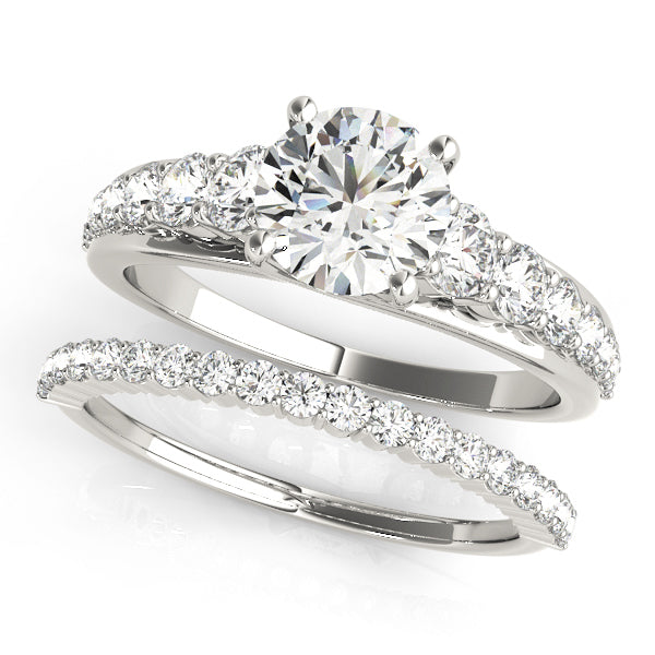 Platinum 1.03 ctw Round Diamond Engagement Ring
